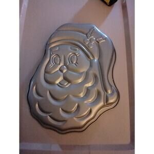 Vintage Non Stick 80s Bakers Secret Santa Face Cake Pan